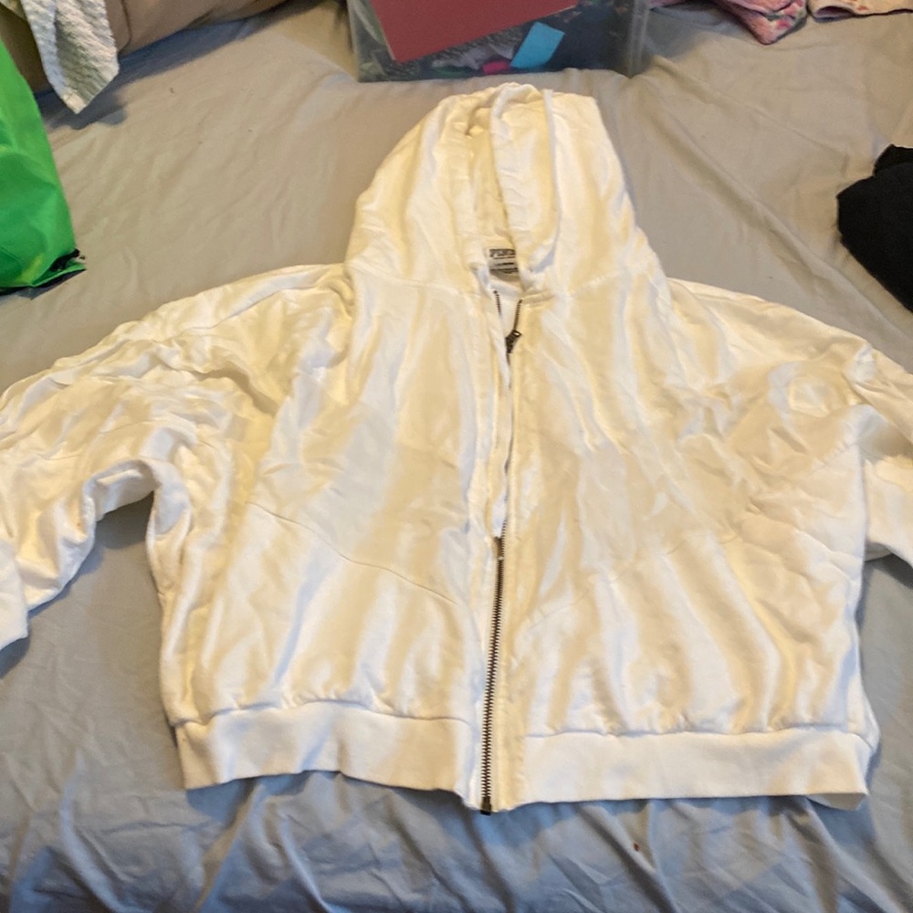 Victoria secret crop top zip up jacket